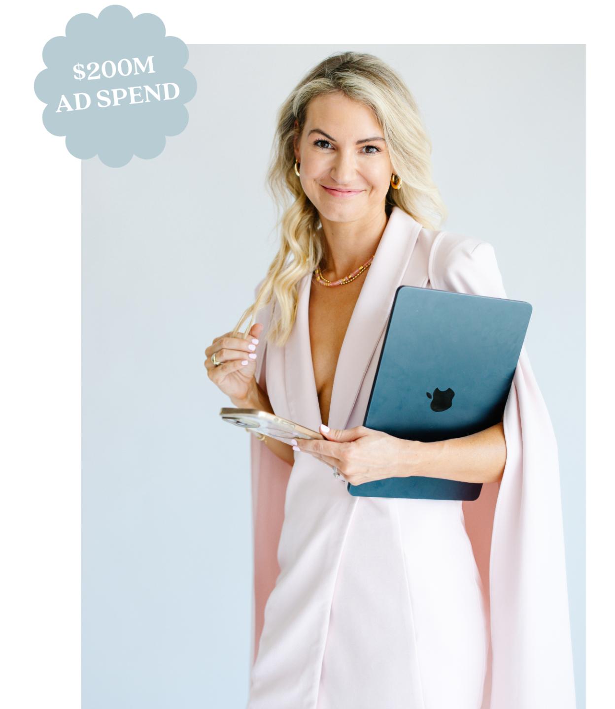 Lauren Goldman with her Computer