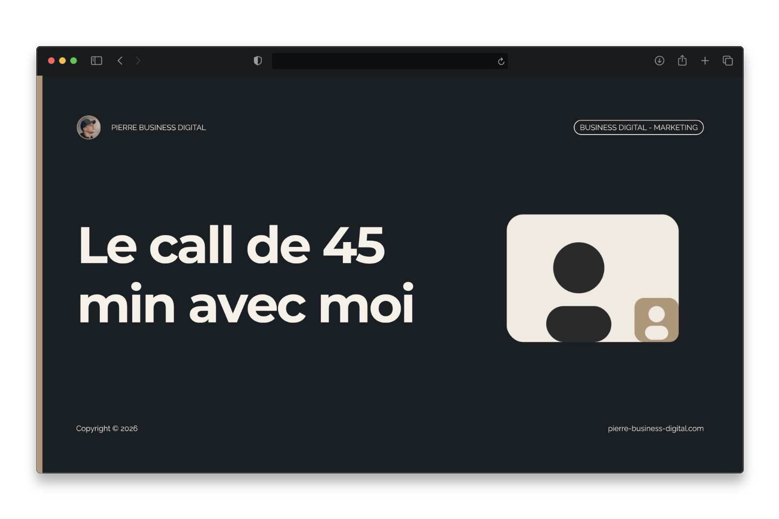 Le call de 45 min avec moi