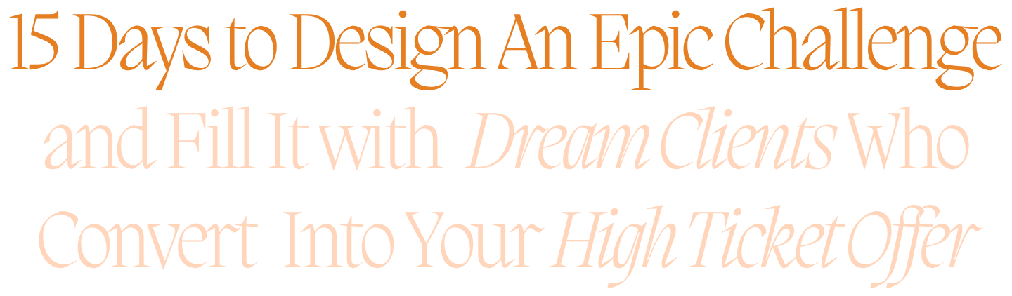 15 Days to Design an Epic Challenge
