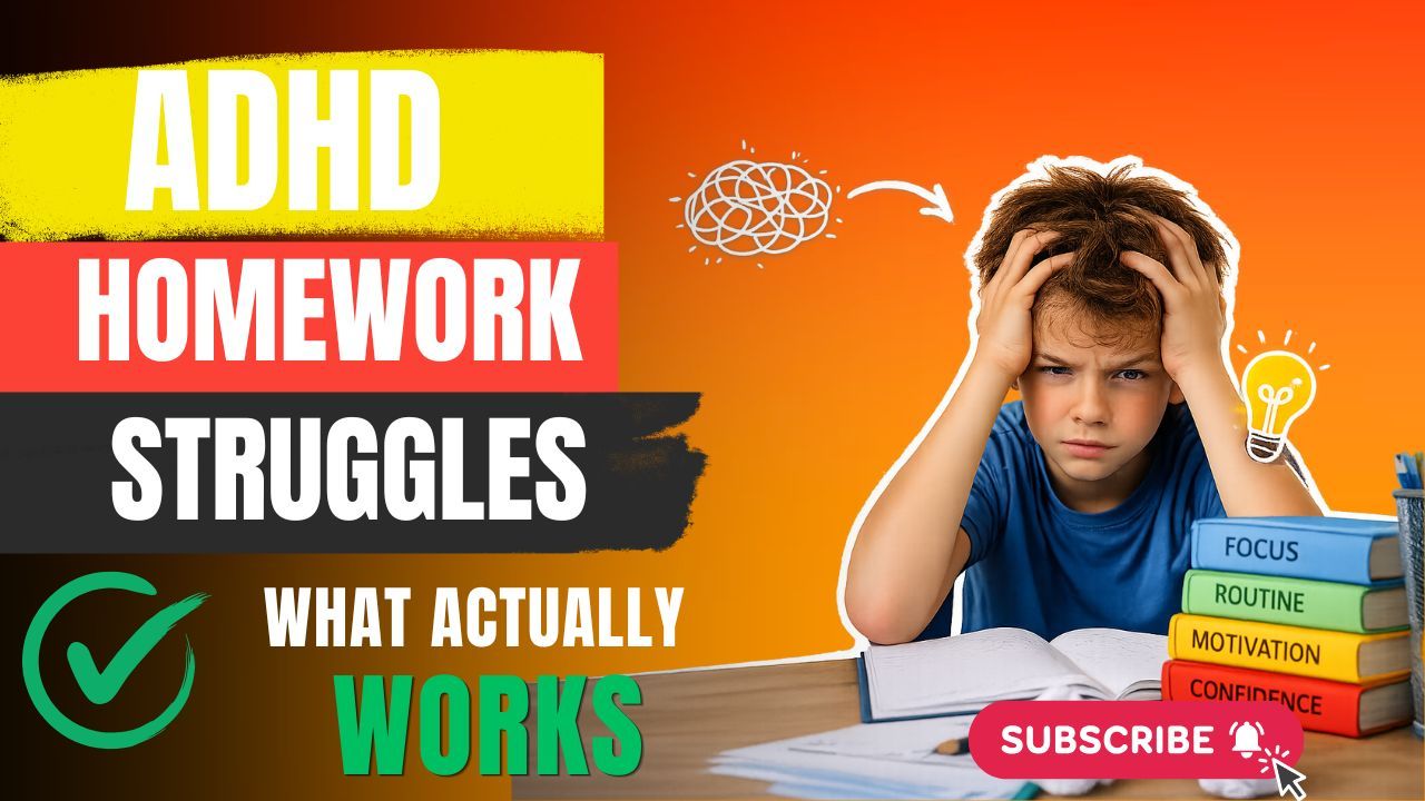 Child breaking school assignments into smaller steps