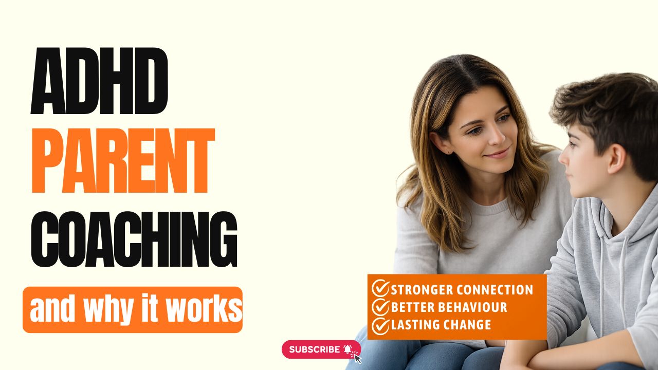 ADHD parent coaching session showing mother and teen building stronger connection and better behaviour