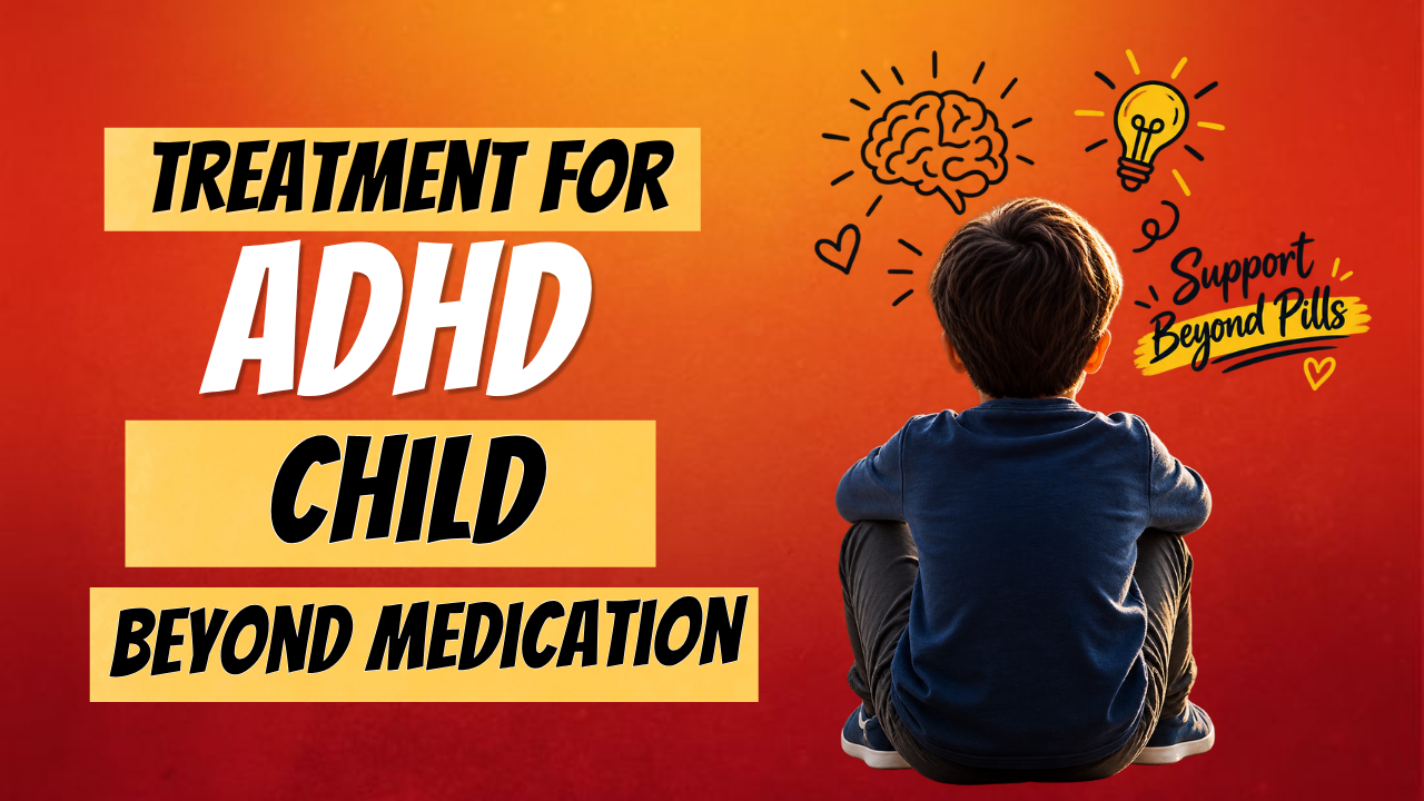 Parent and child exploring treatment for ADHD teenager beyond medication