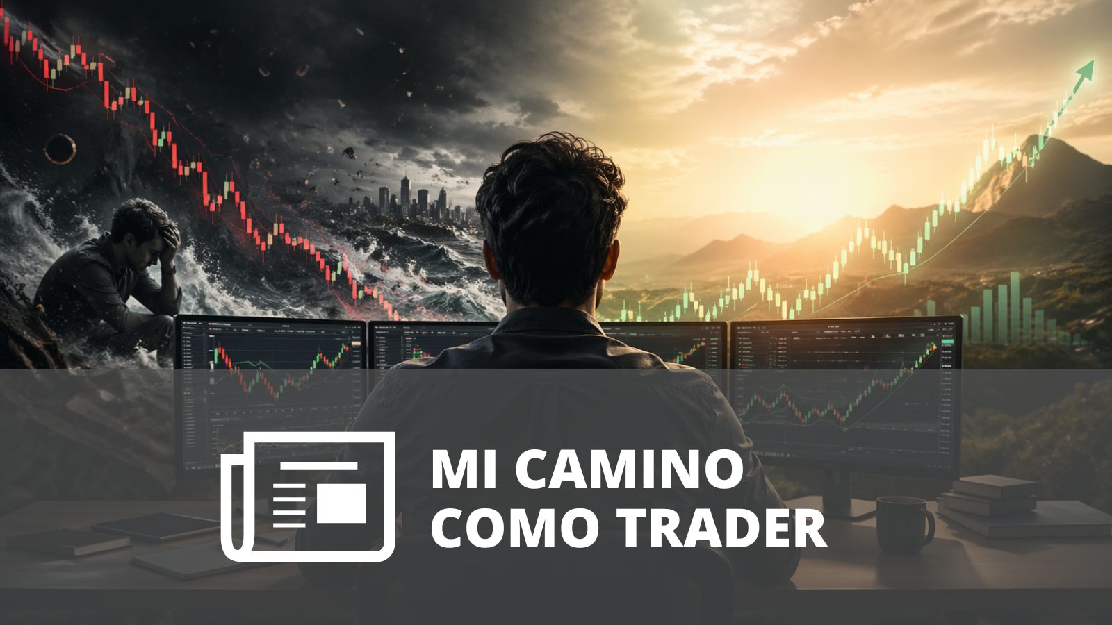 Trader reflexionando sobre su proceso: valoración, disciplina y gestión del riesgo