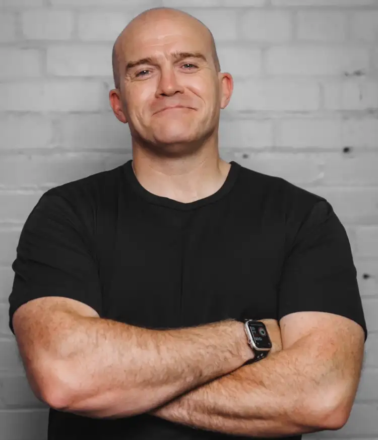 Ben McDonald smiling in his selected portrait