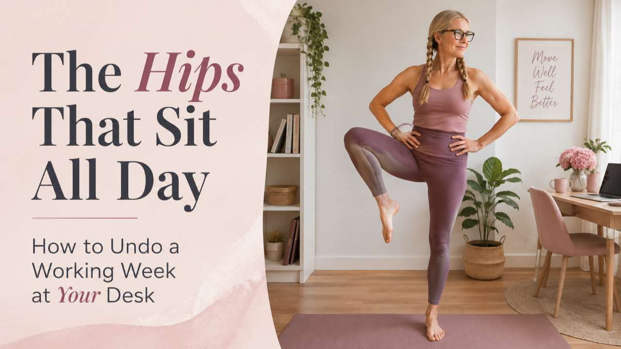 swedish woman doing hip rotations 