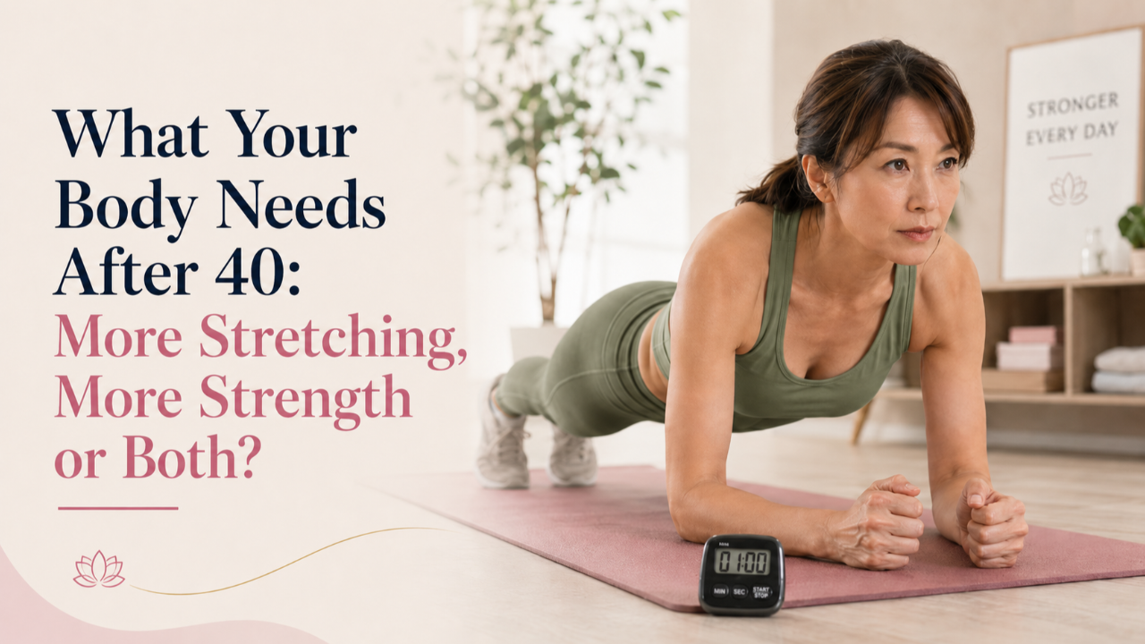 Woman practising the plank