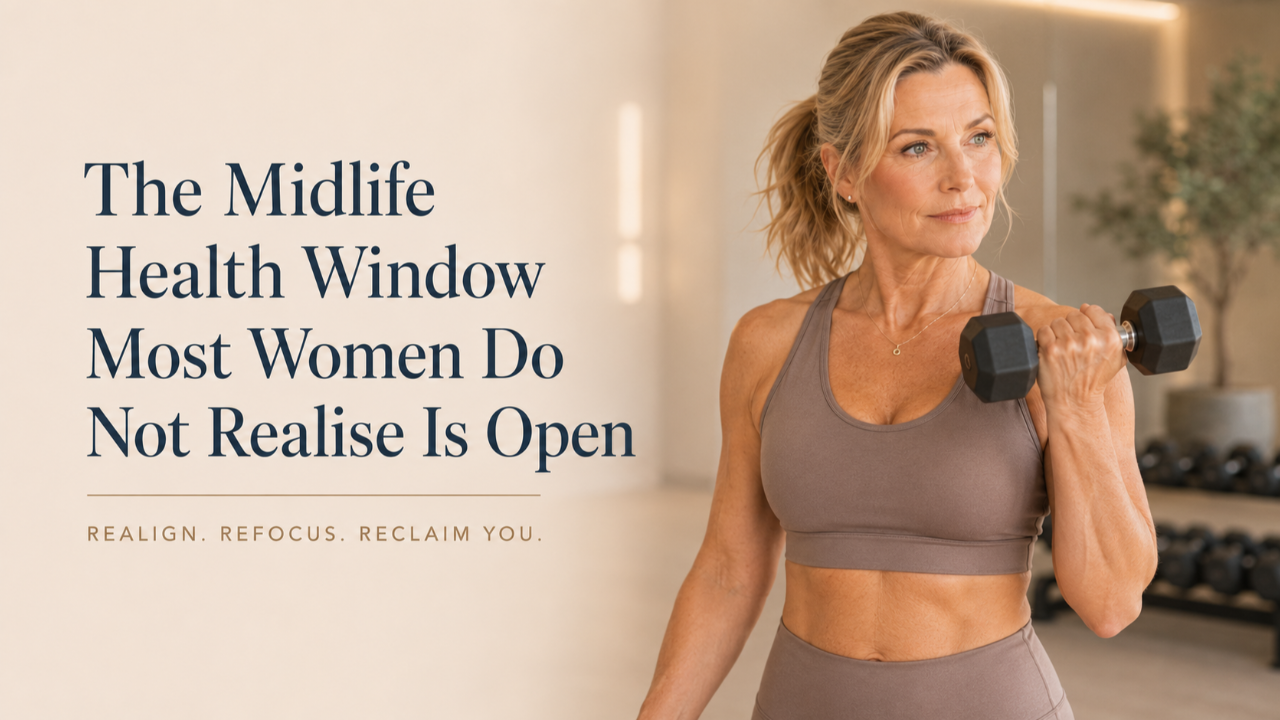 american woman is exercising  