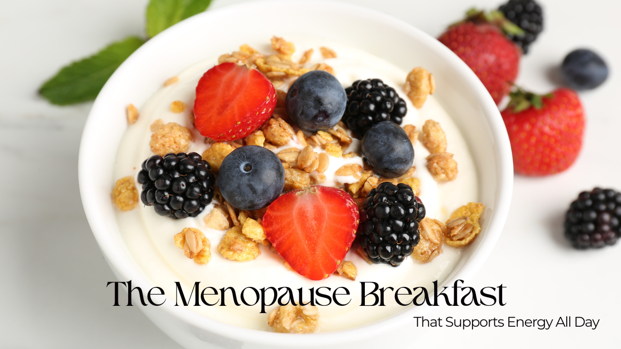 Healthy breakfast greek yogurt and berries