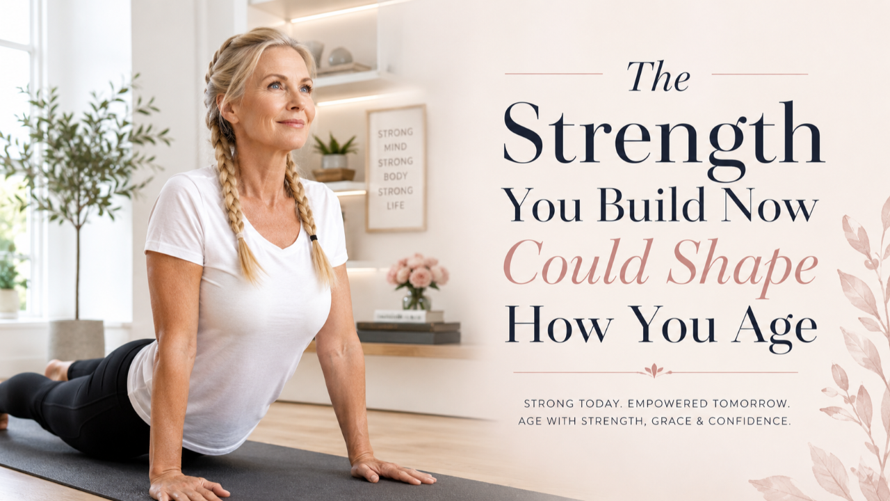 blonde woman doing downward dog