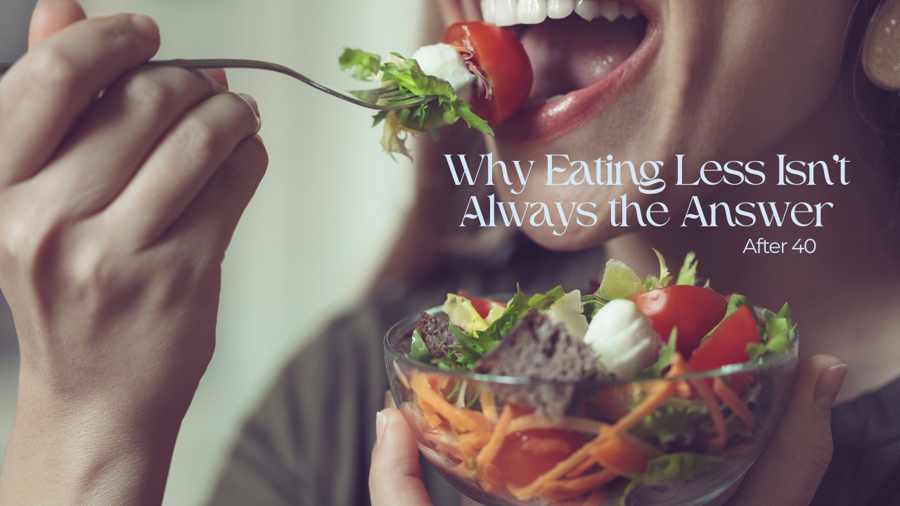 woman eating salad