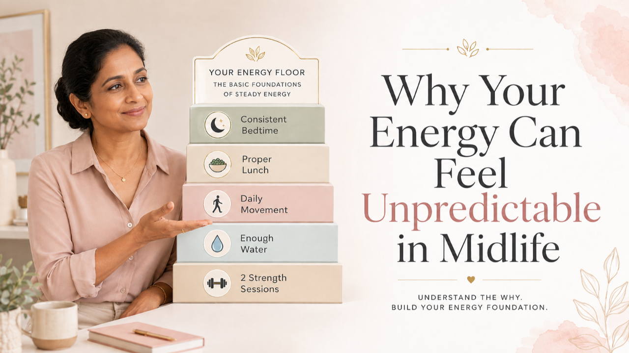 woman showing how to create energy