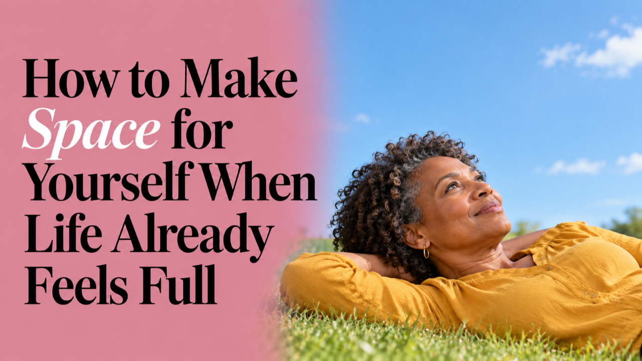 afro woman lying on the grass