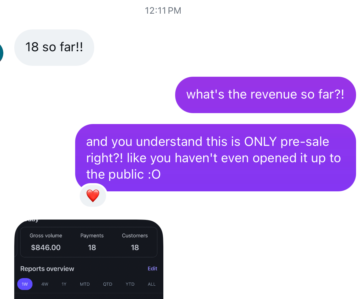 Student text: 18 so far, with a payment dashboard showing $846