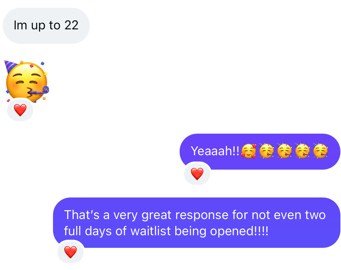 Student text: I'm up to 22