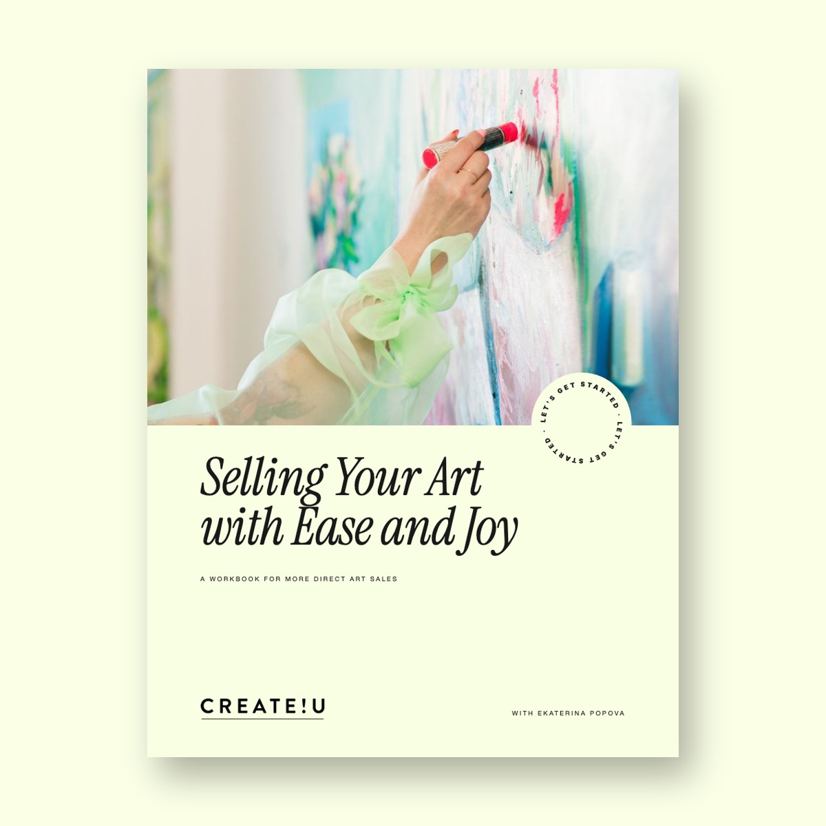 Selling Your Art with Ease and Joy workbook cover