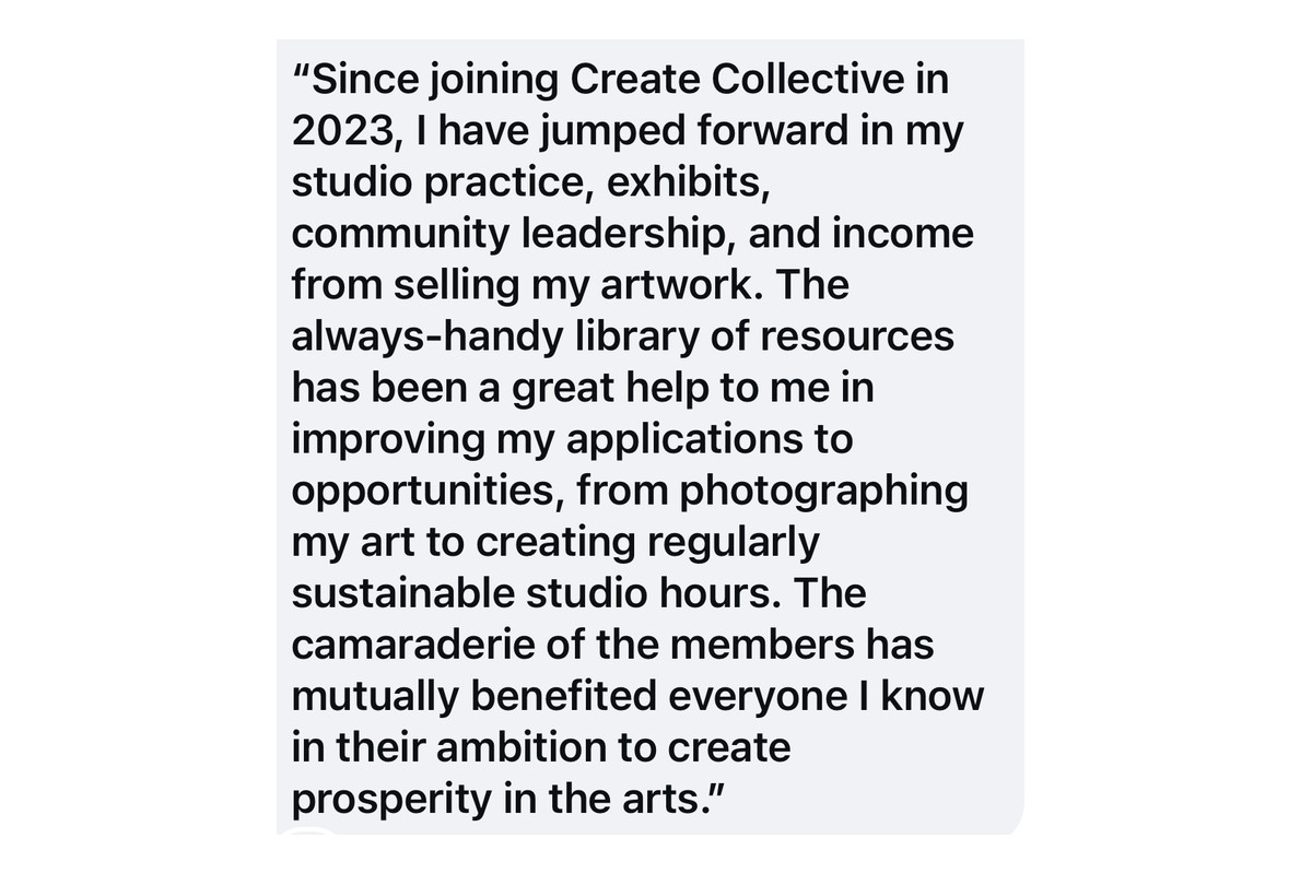 A message from an artist