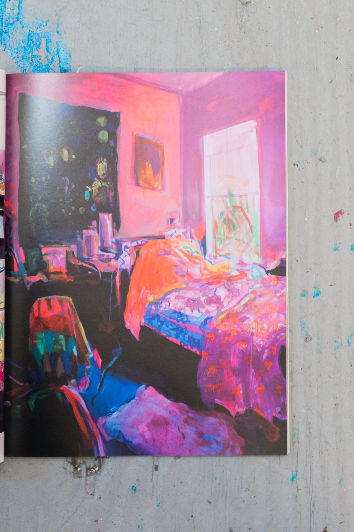 An open Create! Magazine spread showing a painted interior