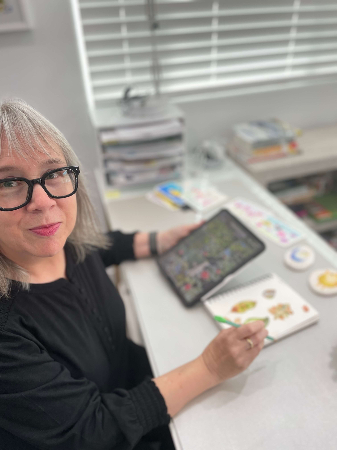 Photo of watercolor artist/educator Mary Moreno