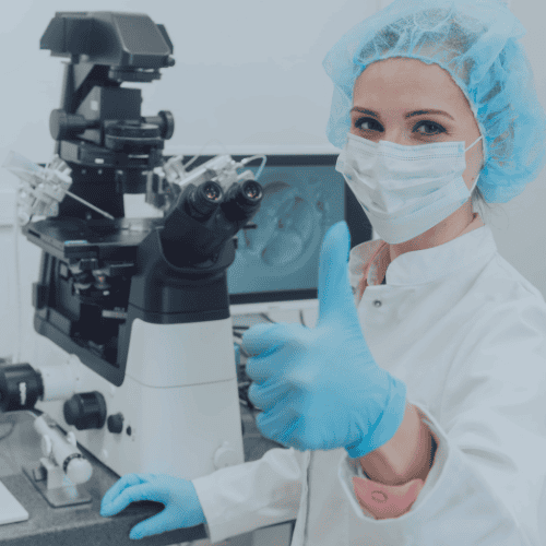 Erfolgreiche Befruchtung im IVF-Labor