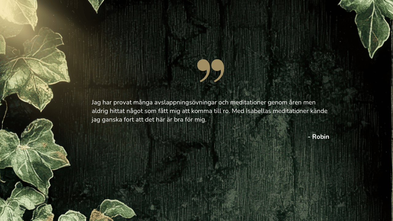 Anonym kundrecension om Soulnests guidade meditationer