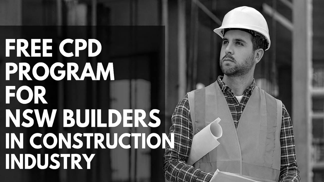 Cpd Building Free CPD Program For Licensed Builders