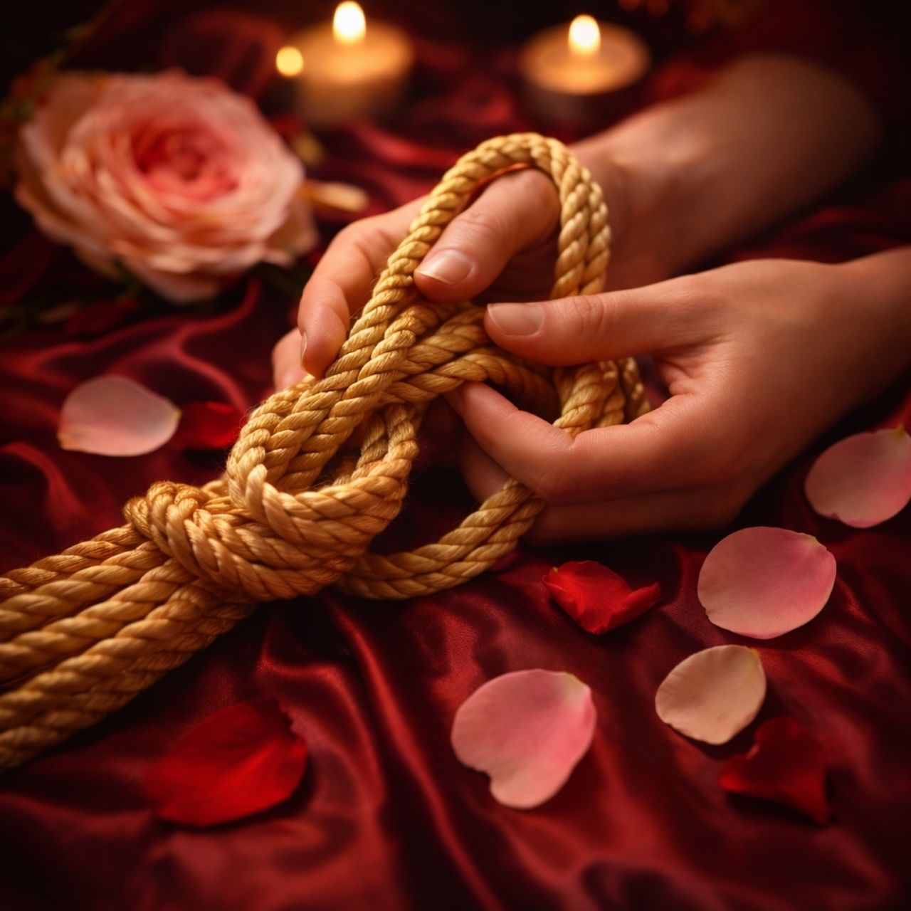 Bondassage Massage - rose and rope