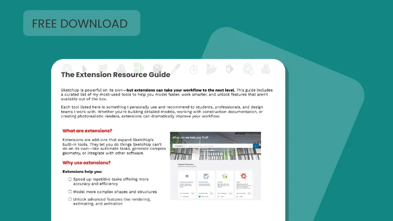SketchUp Extension Resource Guide