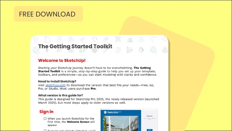 SketchUp Getting Started Toolkit