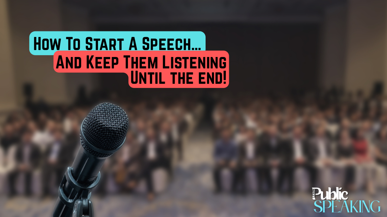 Microphone standing on a stage