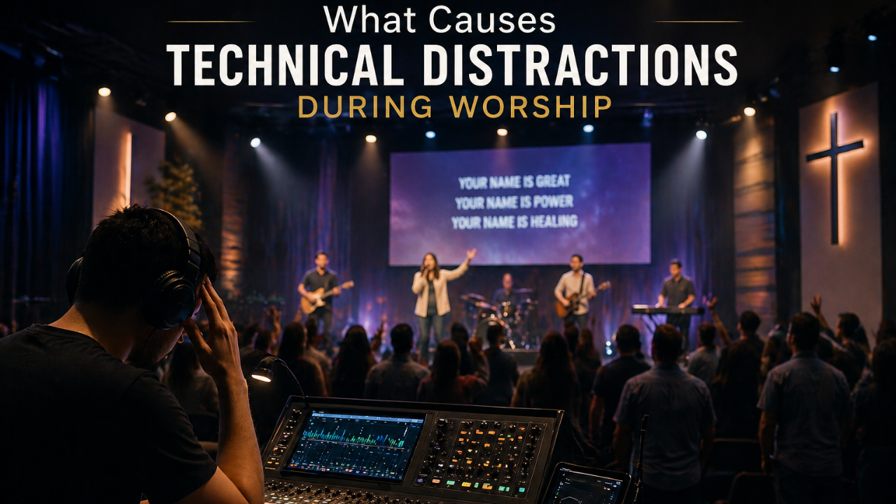 What causes technical problems during worship and how to fix them.
