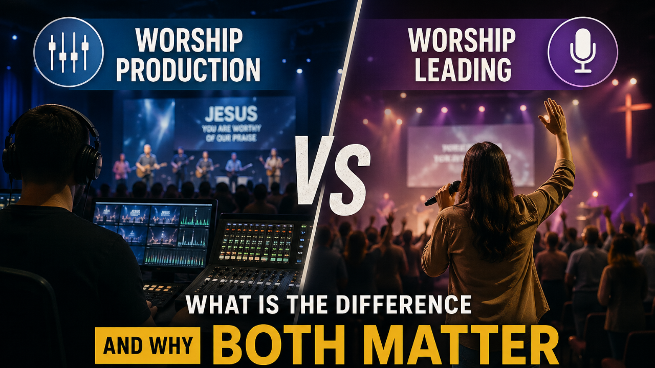 Worship production and worship leading, explaining the differences. 