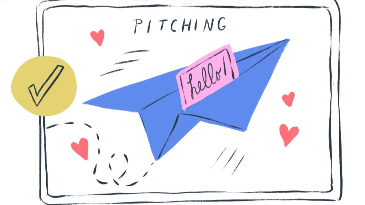 A paper airplane sailing off to say hello to potential clients