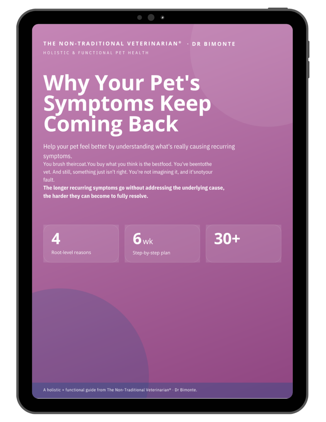 root cause pet health guide
