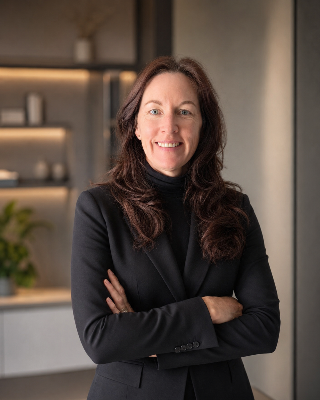 Tania M. Adams, your masterclass host, smiling with her arms folded.