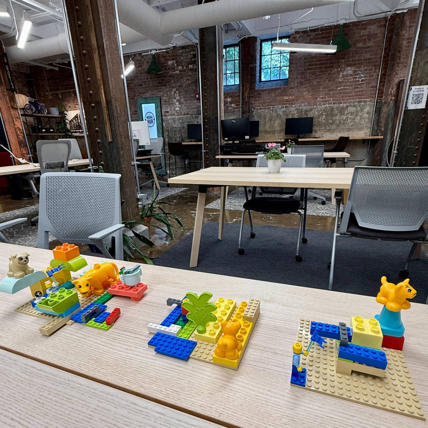 LEGO Serious Play models at Workhub