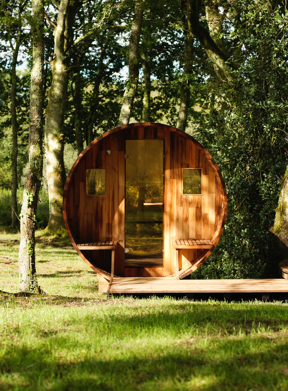 Le sauna dans les bois