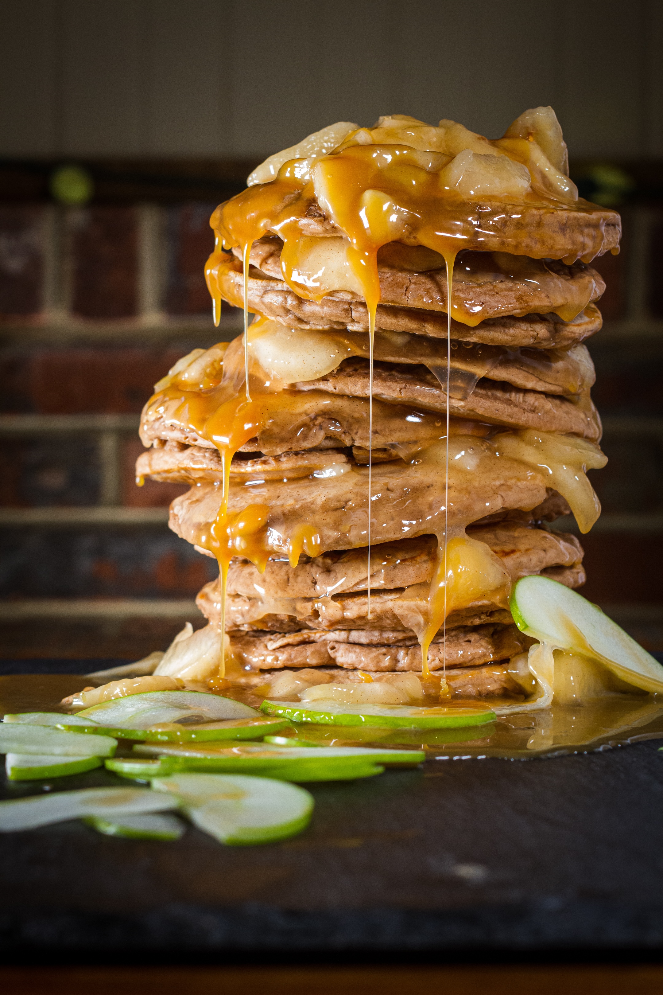 Barley Pancakes with Caramel Sauce from Pinewood Kitchen
