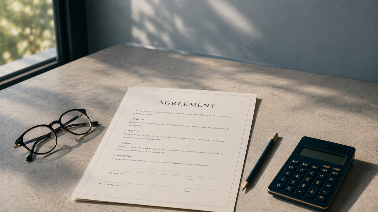 Host agency agreements and income claim documents