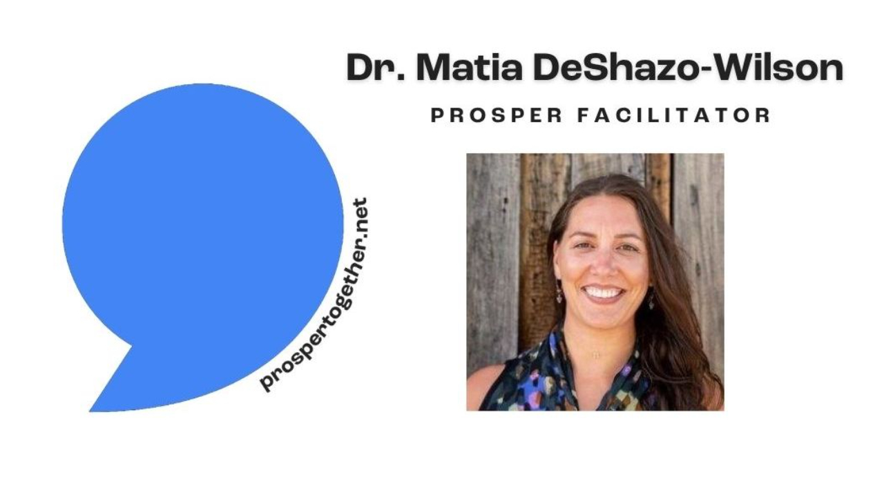 Matia Reed Matia Wilson| PROSPER Suicide Prevention Training 1