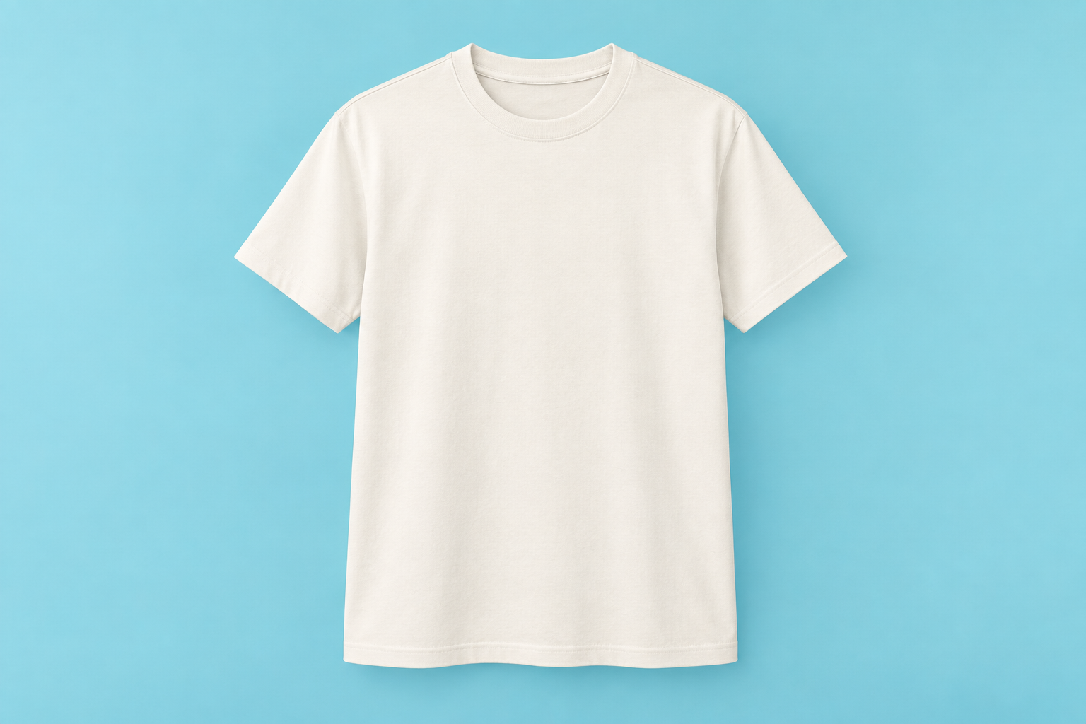 Ivory T-shirt with direct-printed Thrive Together artwork