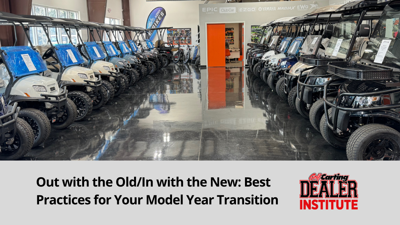 Golf Cart Dealer Management System for Model Year Change Over