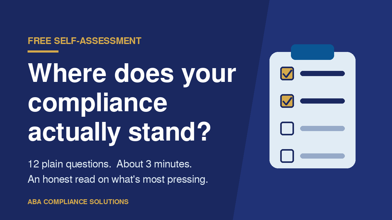 ABA Compliance Diagnostic: free self-assessment