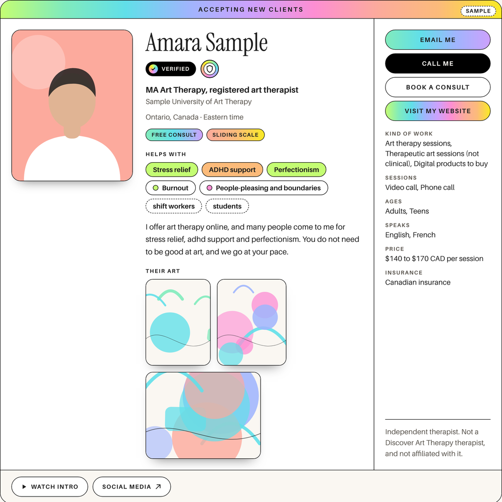 A second example card