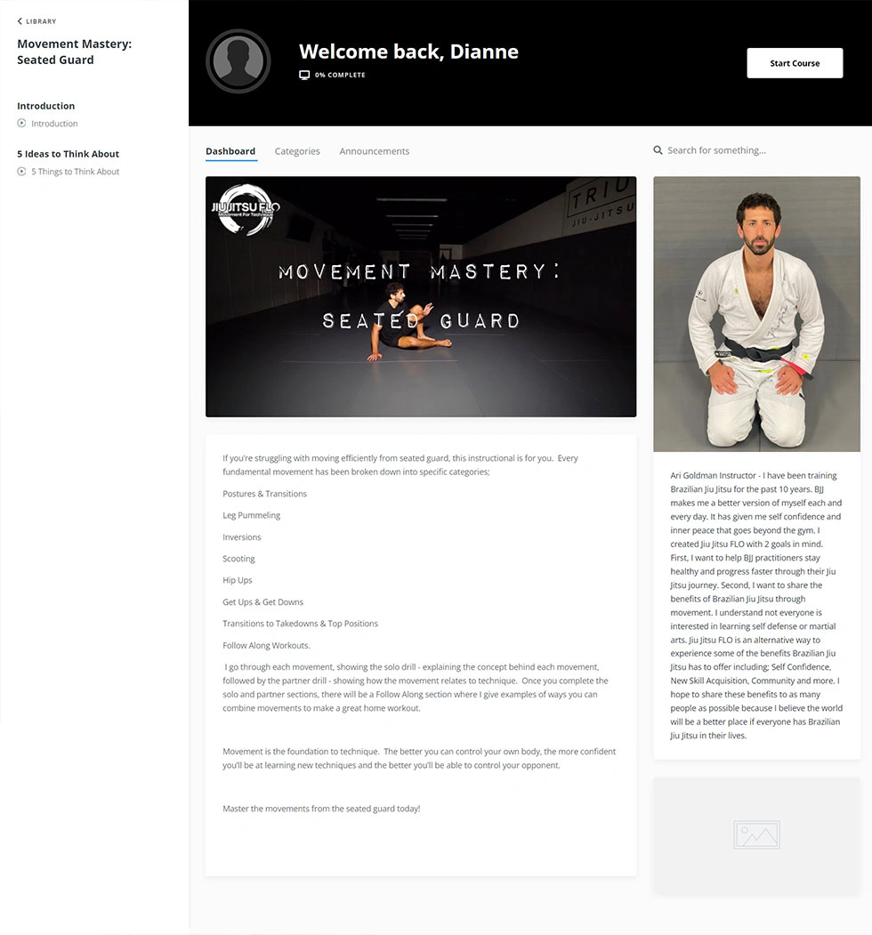 Kajabi course setup using the Momentum theme, built by a vetted Kajabi Expert