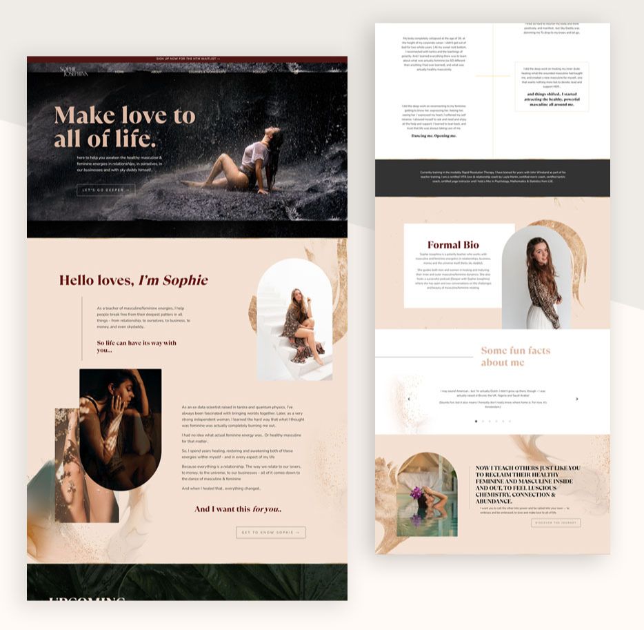 Sophie Josephina - Polarity Teacher | Website Designed by Dianne Empeynado