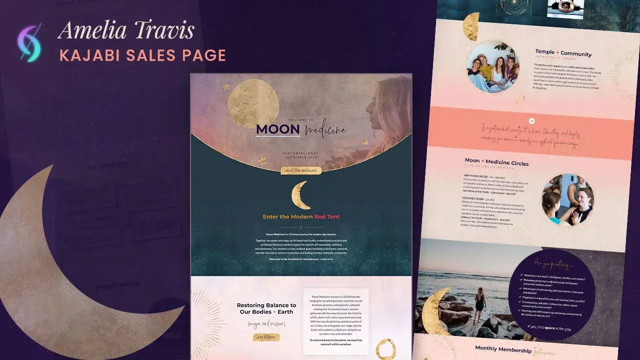 Best Kajabi website design examples by Dianne Empeynado, a vetted Kajabi expert and website designer.