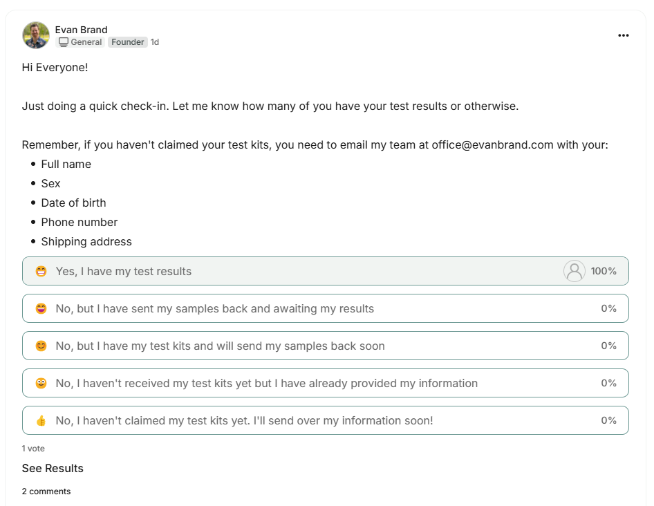 image of poll from Better Belly Premium Community