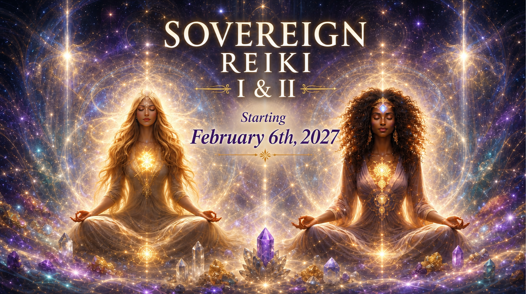 Sovereign Light: Reiki I and II Initiation, live certification in the Usui Shiki Ryoho lineage