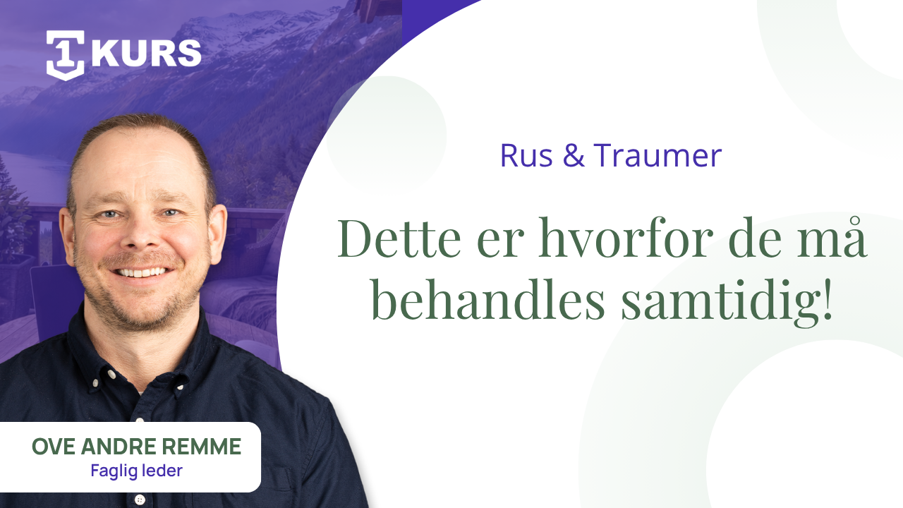 Hvorfor traumer og avhengighet bør behandles samtidig