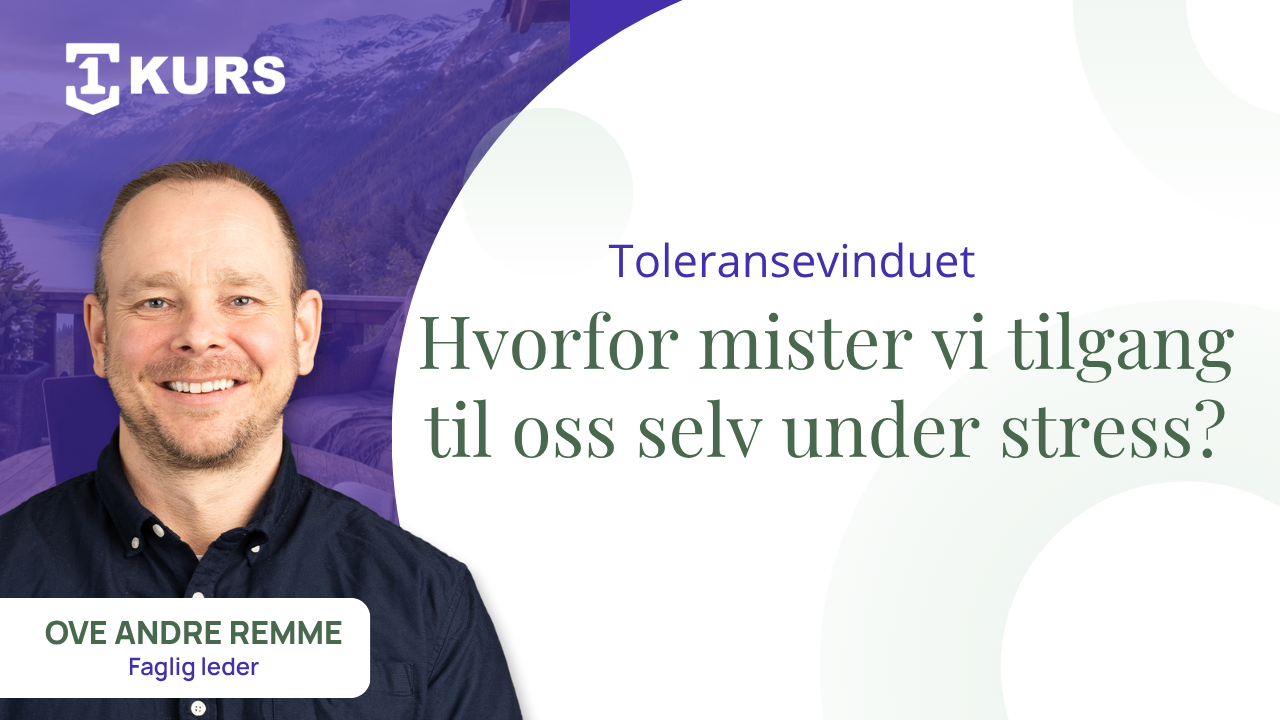 Toleransevinduet – hvorfor vi mister tilgang til oss selv under stress